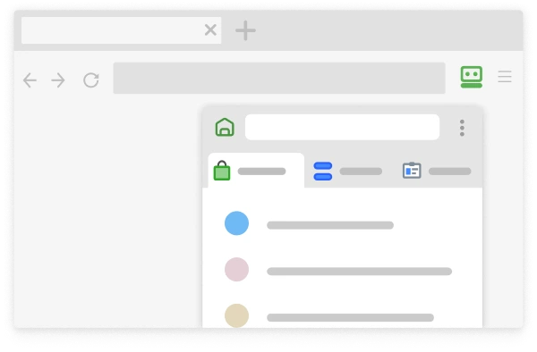 Mostra l'estensione del gestore di password RoboForm funzionante